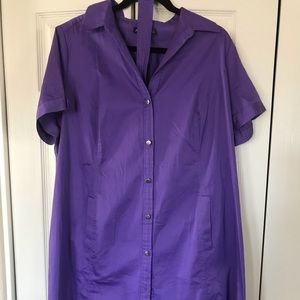 Purple Shirt-Dress - Size 1X